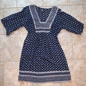 Medium Blue and White Dress